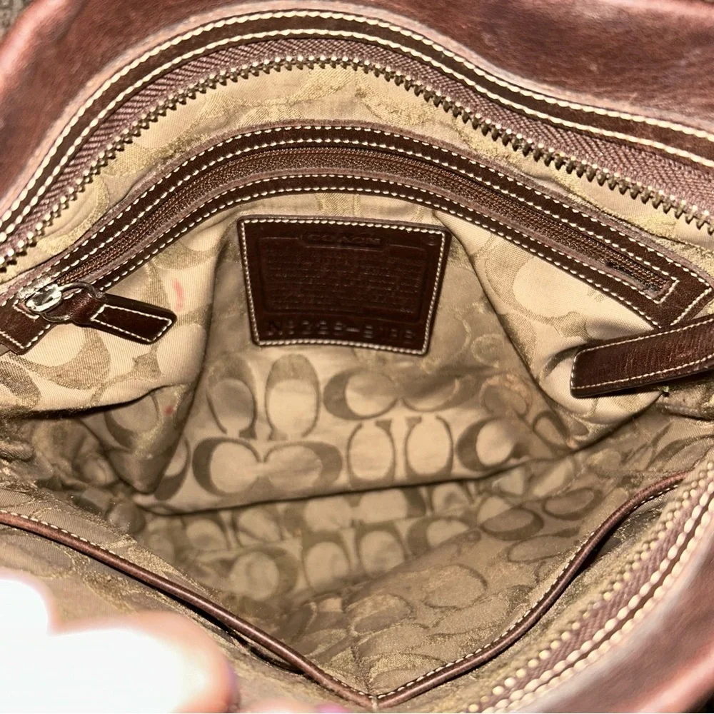 VTG Coach Rich Brown Leather Bag 9186 - Picture 5 of 7